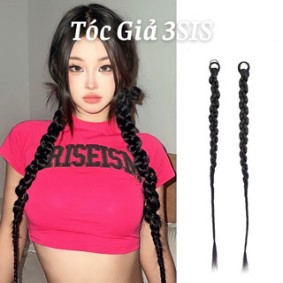 Tóc giả tết dài 60cm kiểu đuôi ngựa phong cách dễ thương cho nữ ( Giá 1 chiếc )