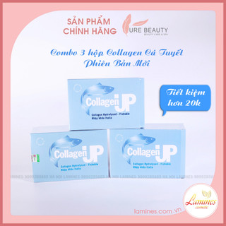 Combo 3 Hộp Collagen Cá Tuyết, Collagen Up BP Beauty Lab Pharma P, PureBeauty 30 gói/tháng