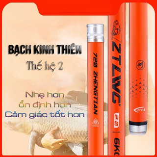 Cần câu tay 8H Bạch kinh thiên thế hệ 2 độ dài từ 3m6 đến 12m công nghệ carbon 30T