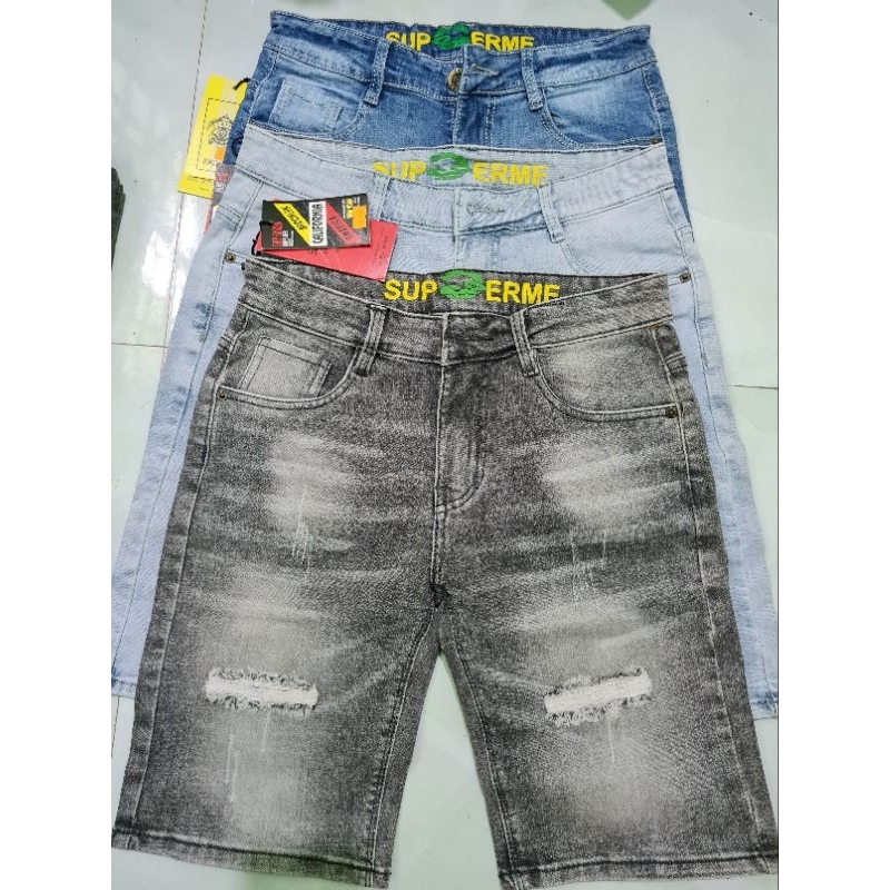 (Xả hàng ) Quần short jean nam co giãn