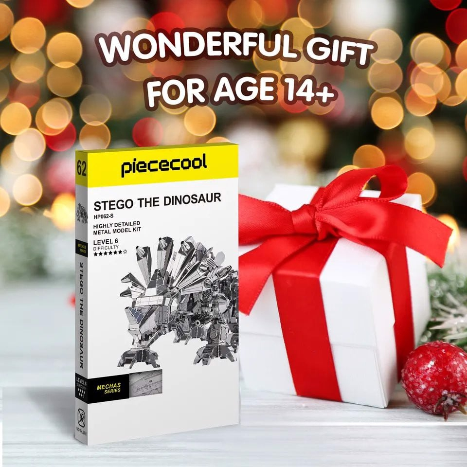 Mô Hình Kim Loại Lắp Ráp 3D Piececool Khủng Long Ba Sừng  HP062-S