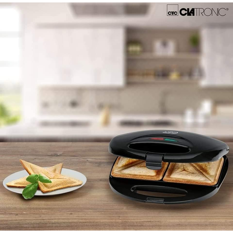 Máy Nướng Bánh Mì, Sandwich CLATRONIC ST3477, 2 Ngăn Chống Dính, Nhập Đức, BH 12 Tháng, Bepchauau
