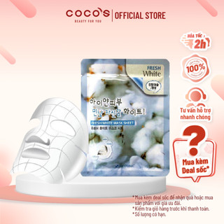 Mặt Nạ Dưỡng Trắng Da 3W Clinic Fresh White Mask Sheet 23ml - 3W TUYẾT