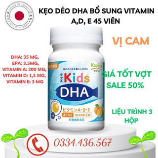 [Hàng mua siêu thị, date 8/2025] Kẹo dẻo DHA Koplina nội địa  Nhât