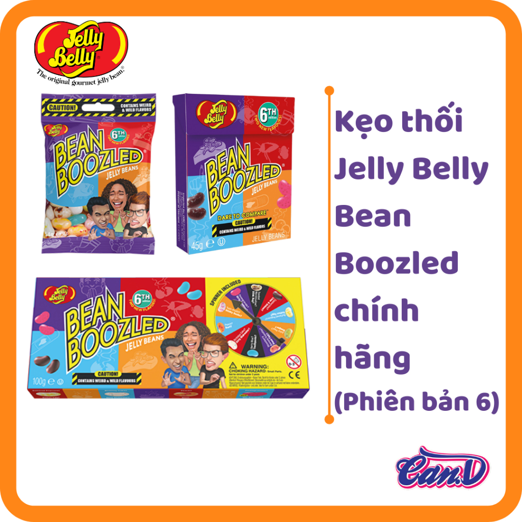 (𝐂𝐇Í𝐍𝐇 𝐇Ã𝐍𝐆) Kẹo thối Jelly Belly Bean Boozled (Phiên bản 6)