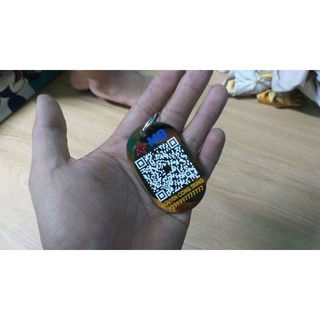 móc khóa khắc mã qr code inox 304