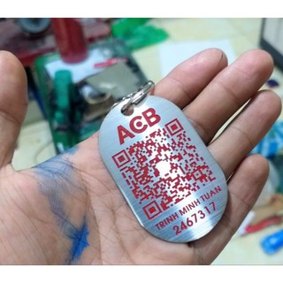 móc khóa khắc mã qr code inox 304