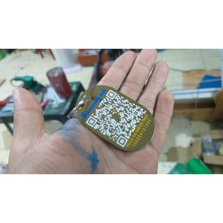 móc khóa khắc mã qr code inox 304