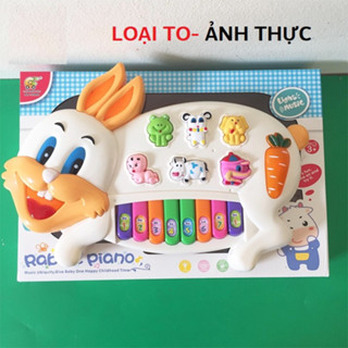   SỈ   Đồ chơi Đàn piano con vật cao cấp Đàn Piano hình con bò thỏ... đèn sáng nhấp nháy,2 chế độ âm thanh to nhỏ 