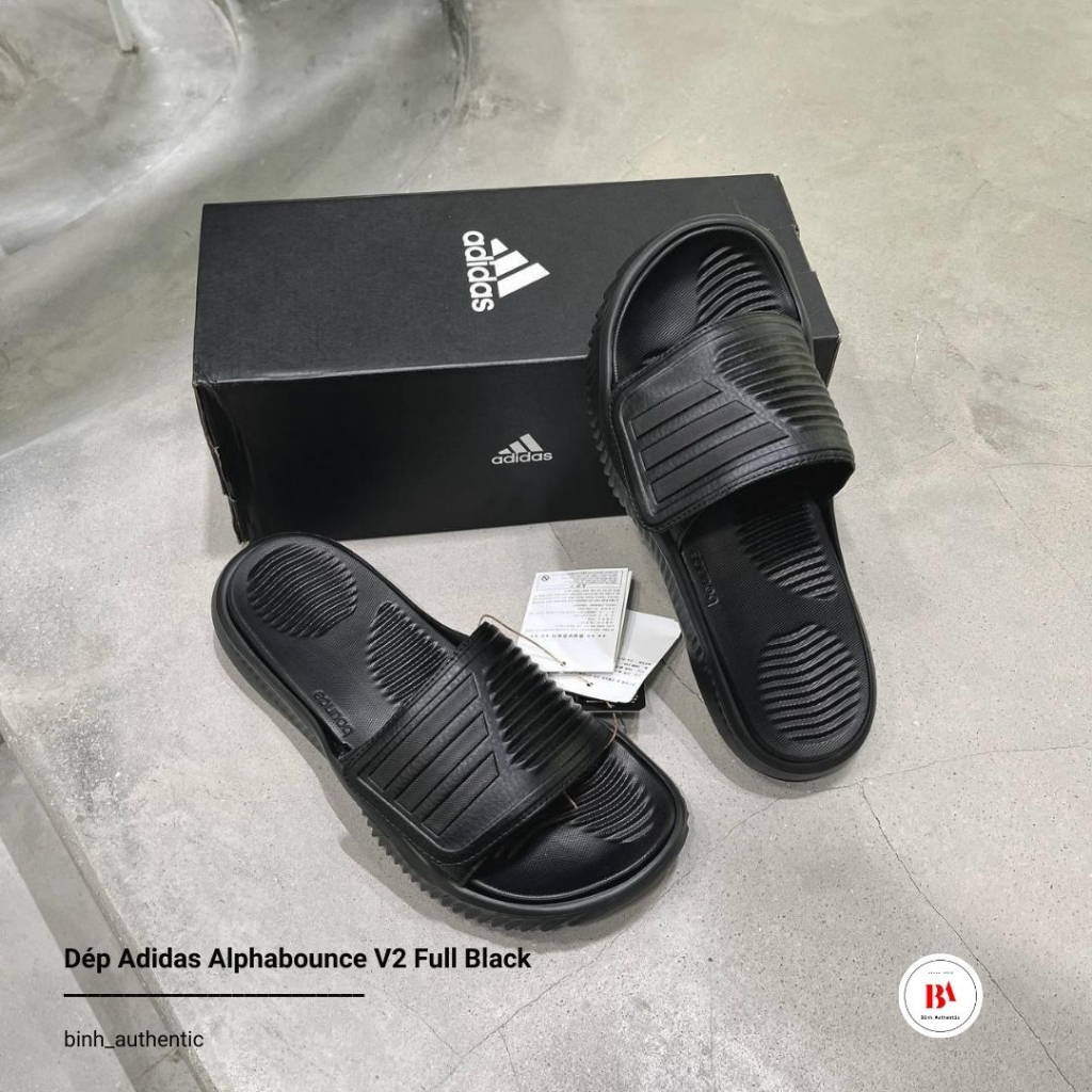Chính Hãng Dép quai dán Adidas Alphabounce v1 v2