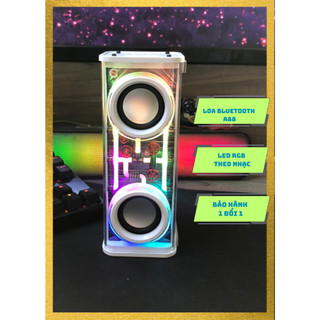 Loa bluetooth a88/v8 trong suốt, loa bluetooth mini a88 chính hãng siêu hay siêu bass bluetooth 5.3 phụ kiện shop chất