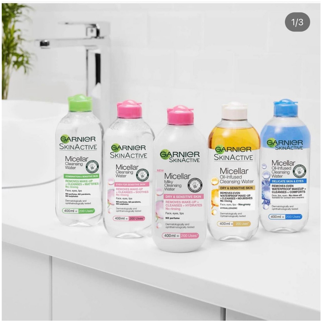 Nước Tẩy Trang Làm Sạch Sâu Dịu Nhẹ Cho Mọi Loại Da - Garnier Micellar Cleansing Water 400ml