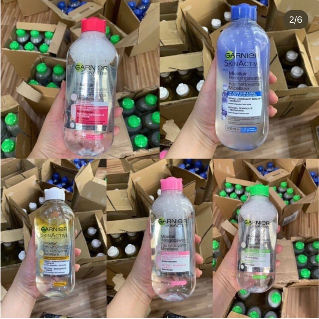 Nước Tẩy Trang Làm Sạch Sâu Dịu Nhẹ Cho Mọi Loại Da - Garnier Micellar Cleansing Water 400ml