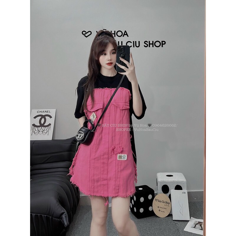 VÁY COTTON TÀU PHA KAKI BÒ - from dứoi 57kg