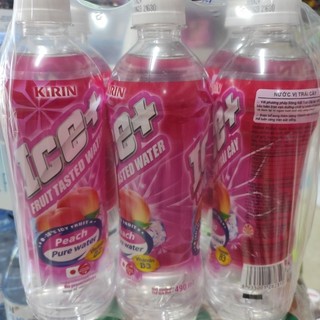 Lốc 6 chai nước ice đào 490ml