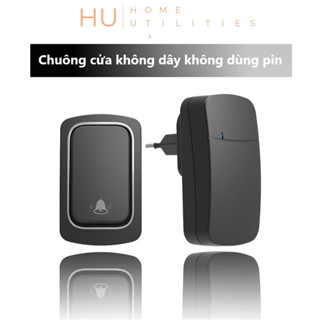 ChuCửa Không Dây Không Dùng Pin, Chuông Bấm Vĩnh Cửu Chống Nước Khoảng Cách 200m-NB-M08