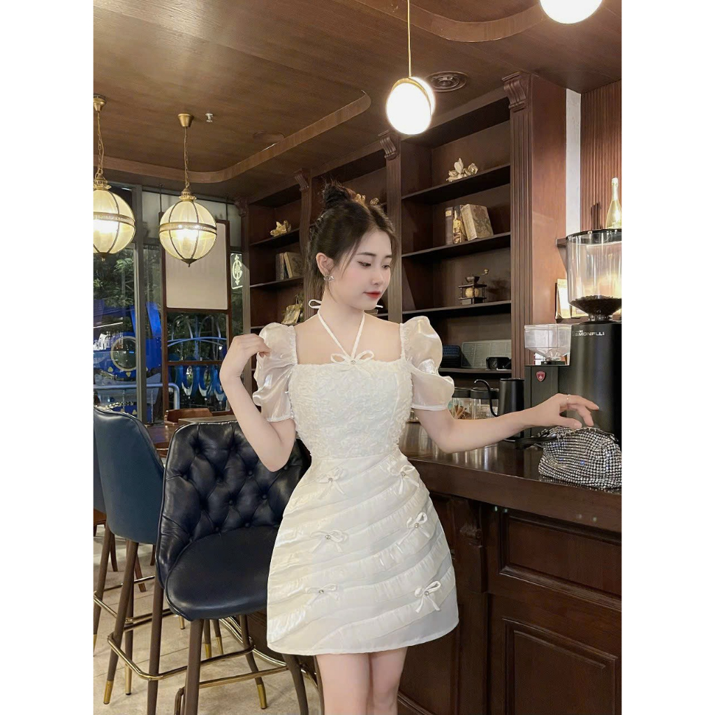 VÁY TAFTA ĐÍNH HOA - VENUS DESIGN