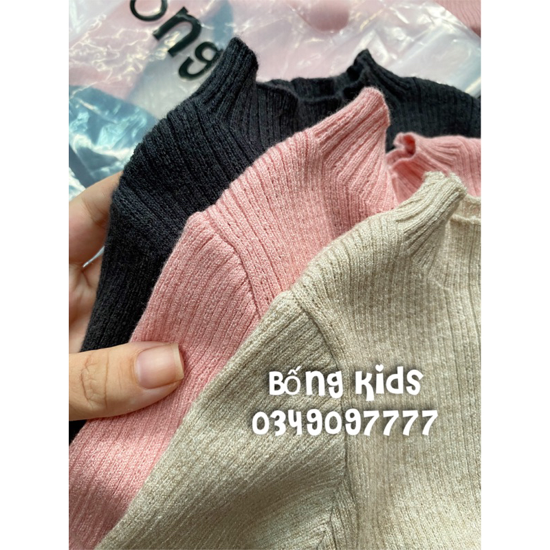 Áo Len Bé Gái Vải Gân 2p ZR