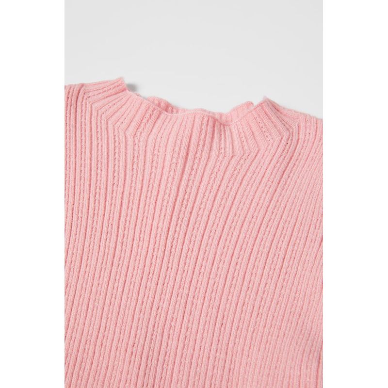 Áo Len Bé Gái Vải Gân 2p ZR