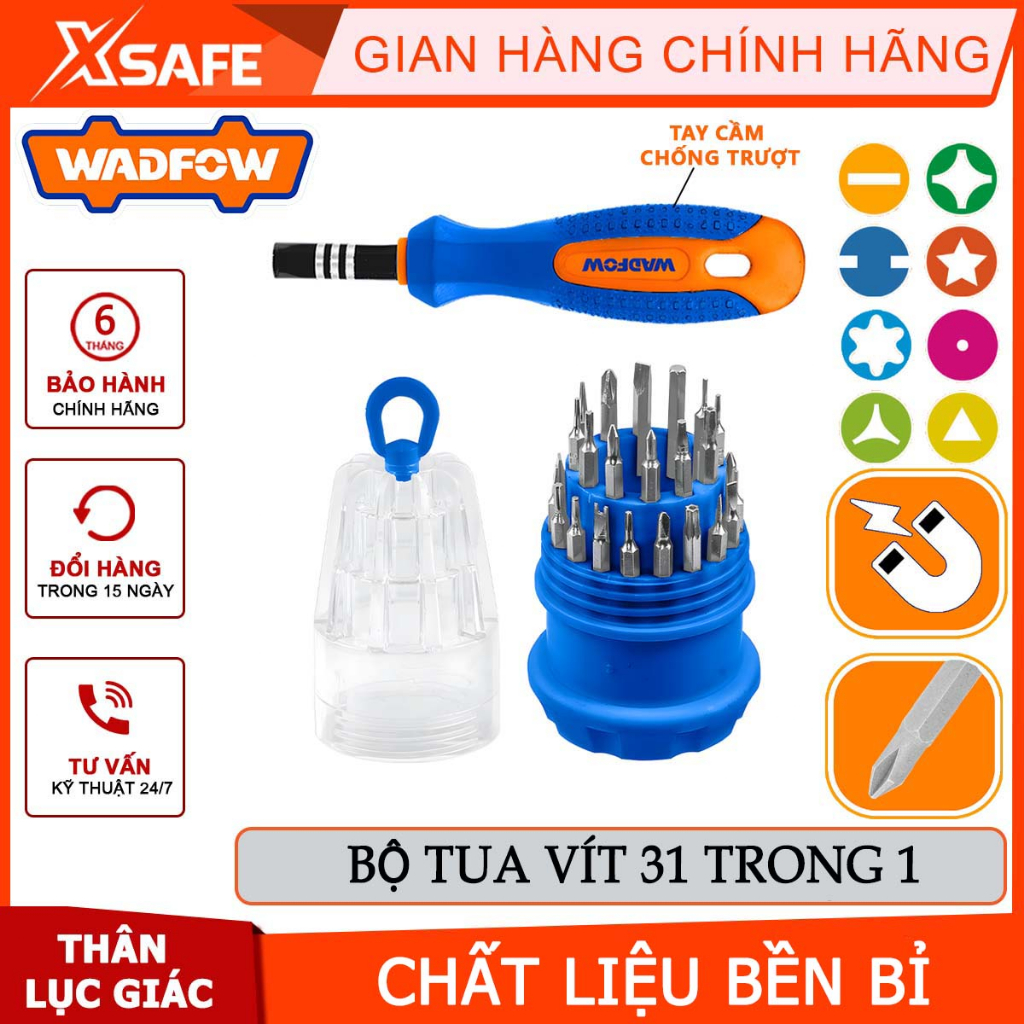 Bộ tua vít 31 trong 1 WADFOW WSS1J31 chất liệu CR-V chất lượng cao -chính hãng