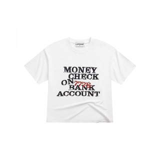 Áo thun Unisex SEVENTOWN 7777 DOLLAR tay lỡ local brand màu trắng