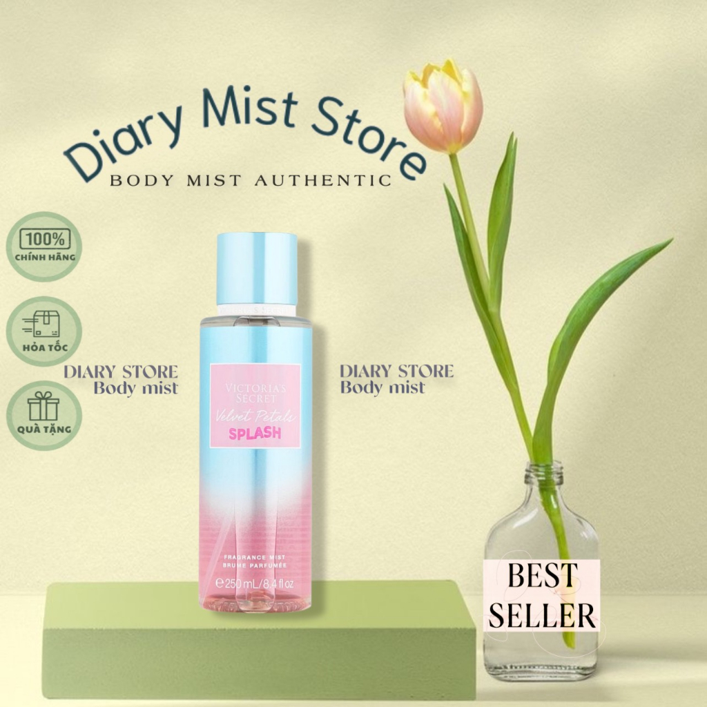 𝐃𝐢𝐚𝐫𝐲𝐦𝐢𝐬𝐭.𝐬𝐭𝐨𝐫𝐞 Xịt thơm Body Mist Victoria's Secret Velvet Petals Splash