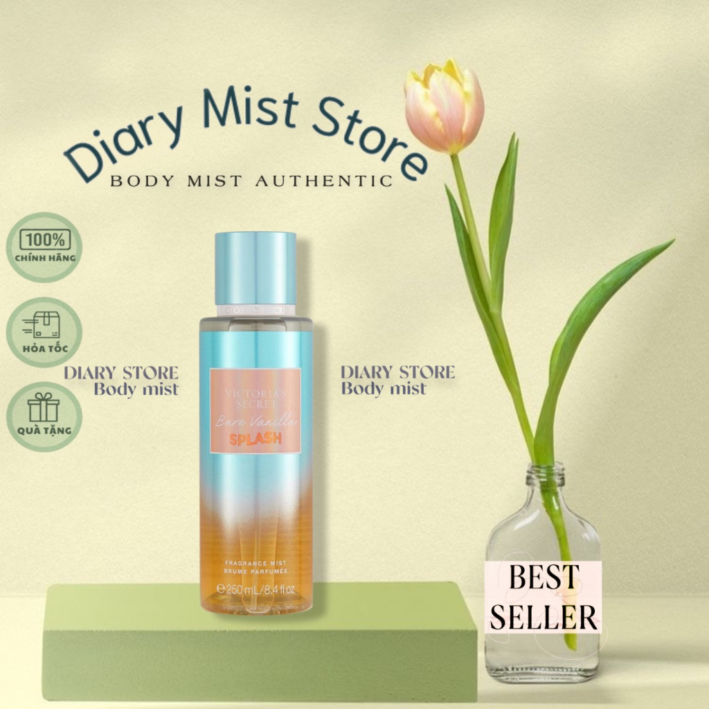 𝐃𝐢𝐚𝐫𝐲𝐦𝐢𝐬𝐭.𝐬𝐭𝐨𝐫𝐞 Xịt thơm toàn thân Victoria's Secret mùi Bare Vanilla Splash