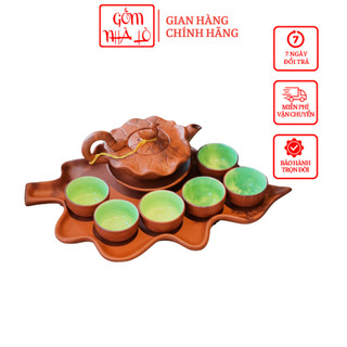 Ấm chén gốm tử sa Bát Tràng nhiều mẫu Gốm Nhà Lò cao cấp
