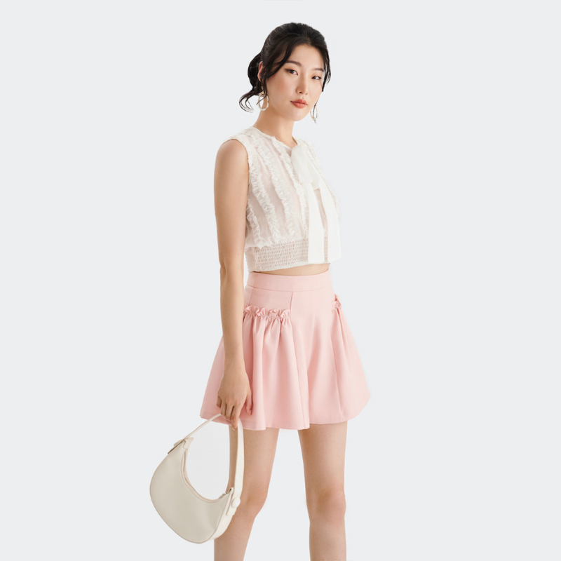 Quần short MARC FASHION ống rộng bèo sườn - CBSH050923