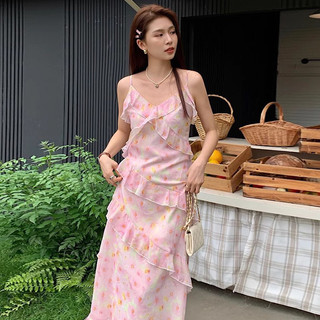 Đầm voan hoa mùa hè