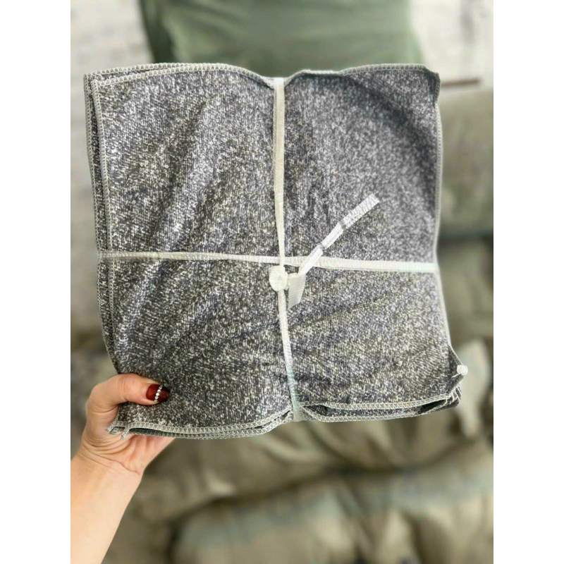 Khăn lau chén đĩa hình vuông bằng than tre thấm hút tốt đa năng