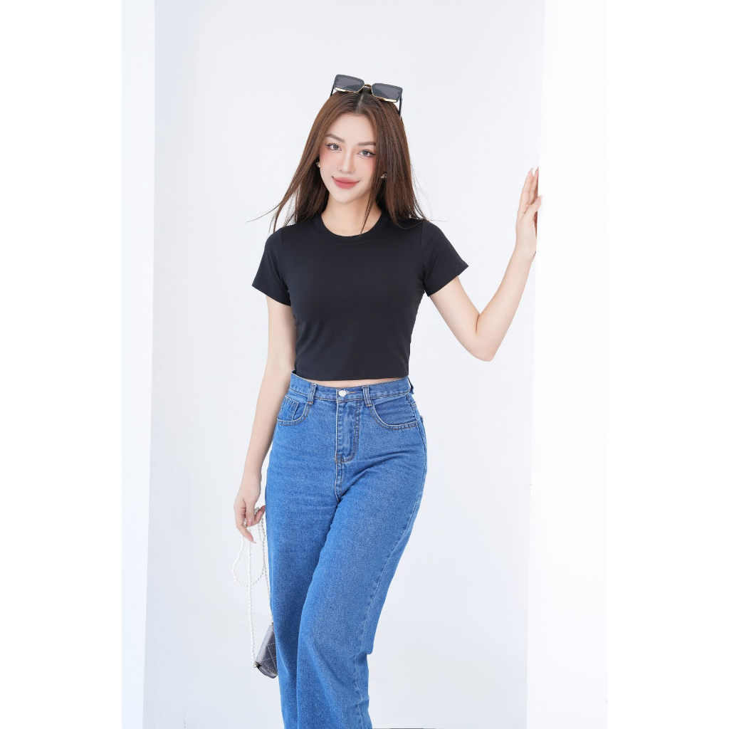 Áo croptop trơn - Áo croptop nữ ôm body màu trơn - Loza PH403302