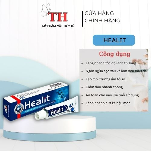 HEALIT - Gel bôi vết thương hở, giúp lành thương nhanh, hạn chế sẹo xấu