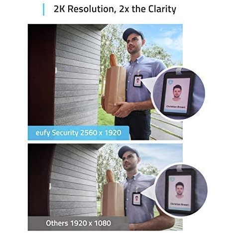 Chuông cửa thông minh Anker eufy Security Video Doorbell 2K  T8200