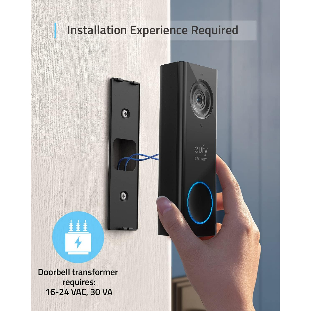 Chuông cửa thông minh Anker eufy Security Video Doorbell 2K (Wired) T8200