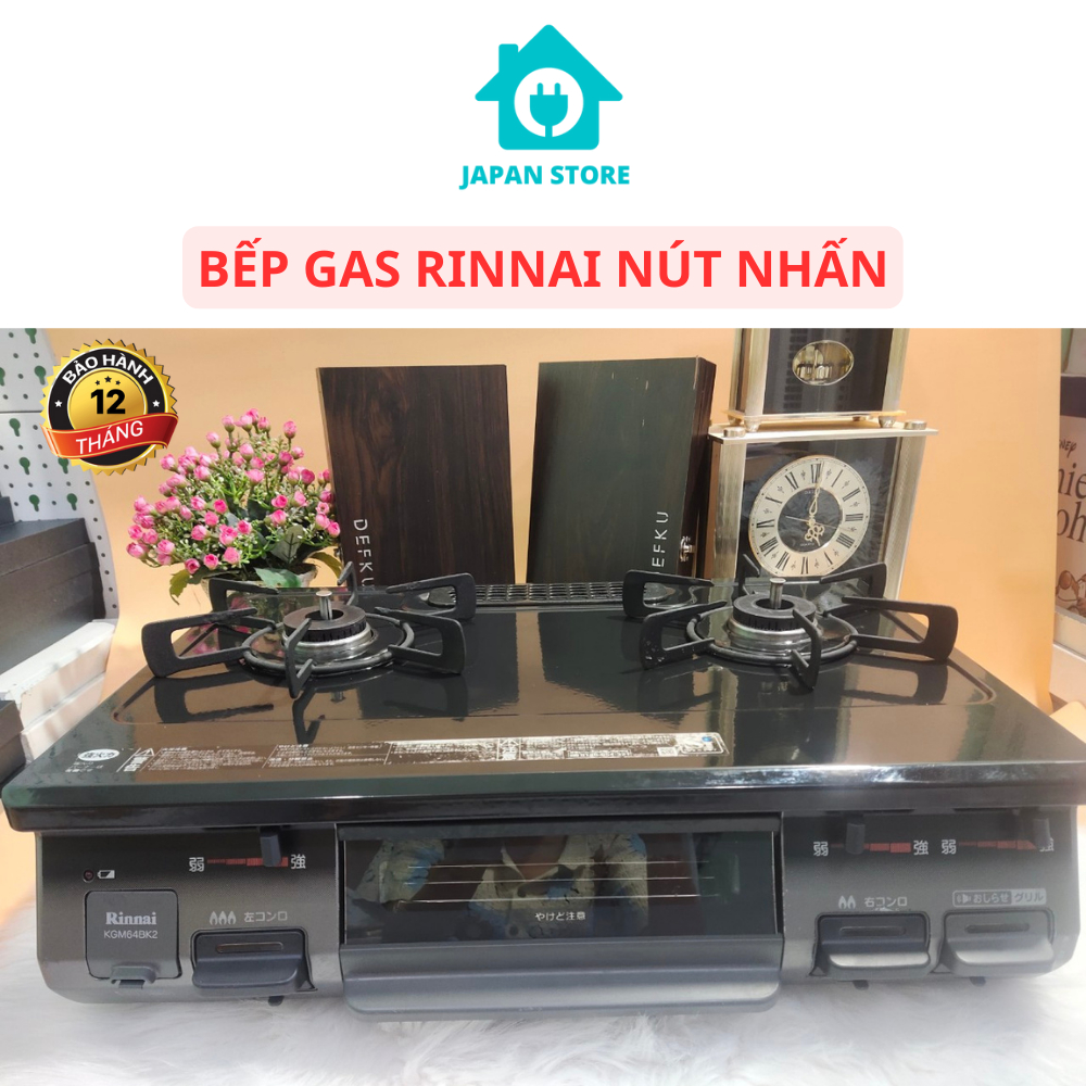 BẾP GAS NỘI ĐỊA NHẬT BÃI RINNAI, hàng còn 90 - 95%, siêu tiết kiệm gas,lửa xanh.