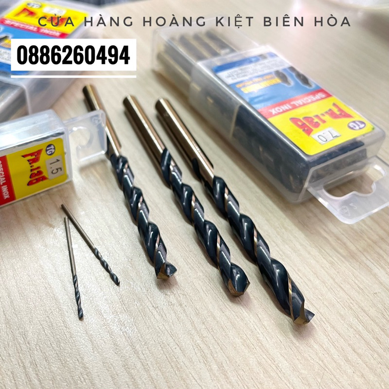 MŨI KHOAN SẮT INOX PHÁP XỊN CTY HOÀNG NAM 1- 4.5MM
