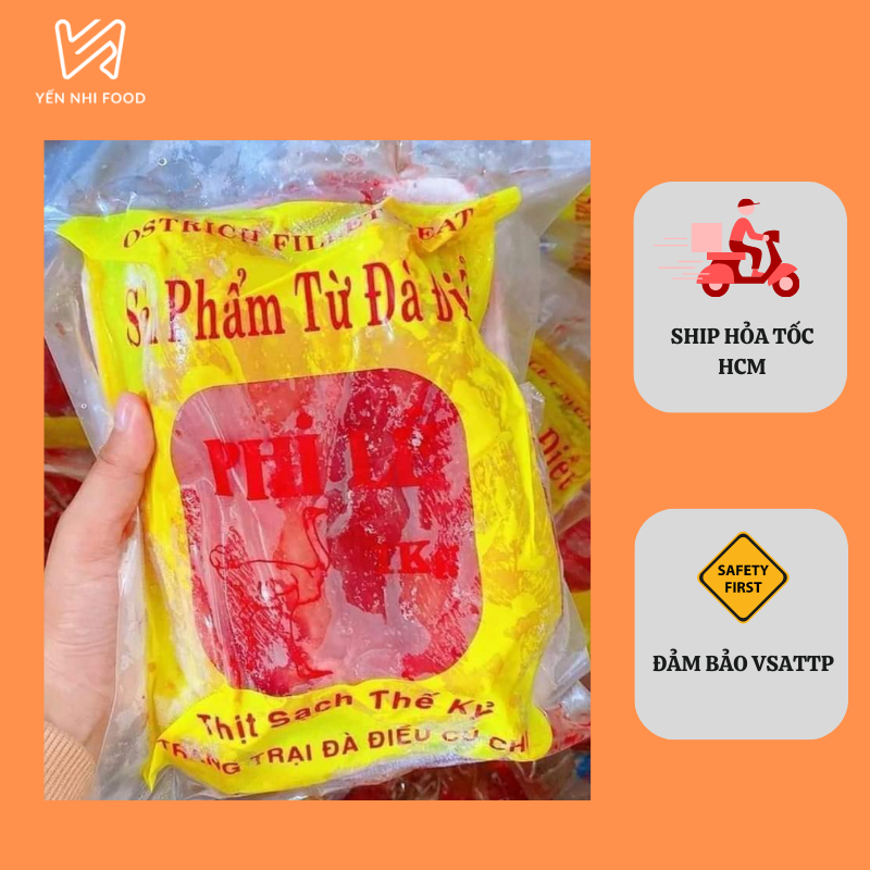 Thịt đà điểu phi lê (túi 1kg) (Ship hỏa tốc HCM)