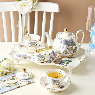 Bộ ấm trà chiều Oải Hương cao cấp | Lavender Set Tea