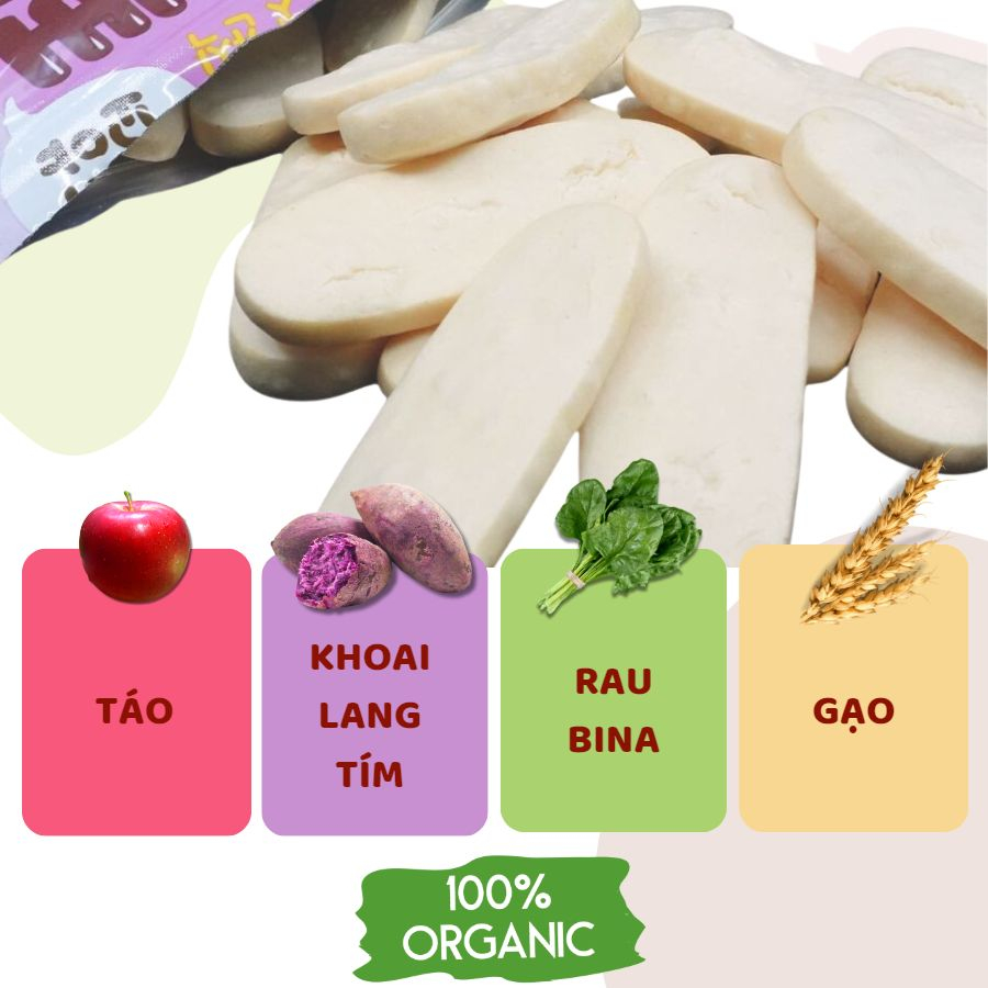 Bánh gạo HỮU CƠ Iggoya Hàn Quốc- vị rau bina cho bé