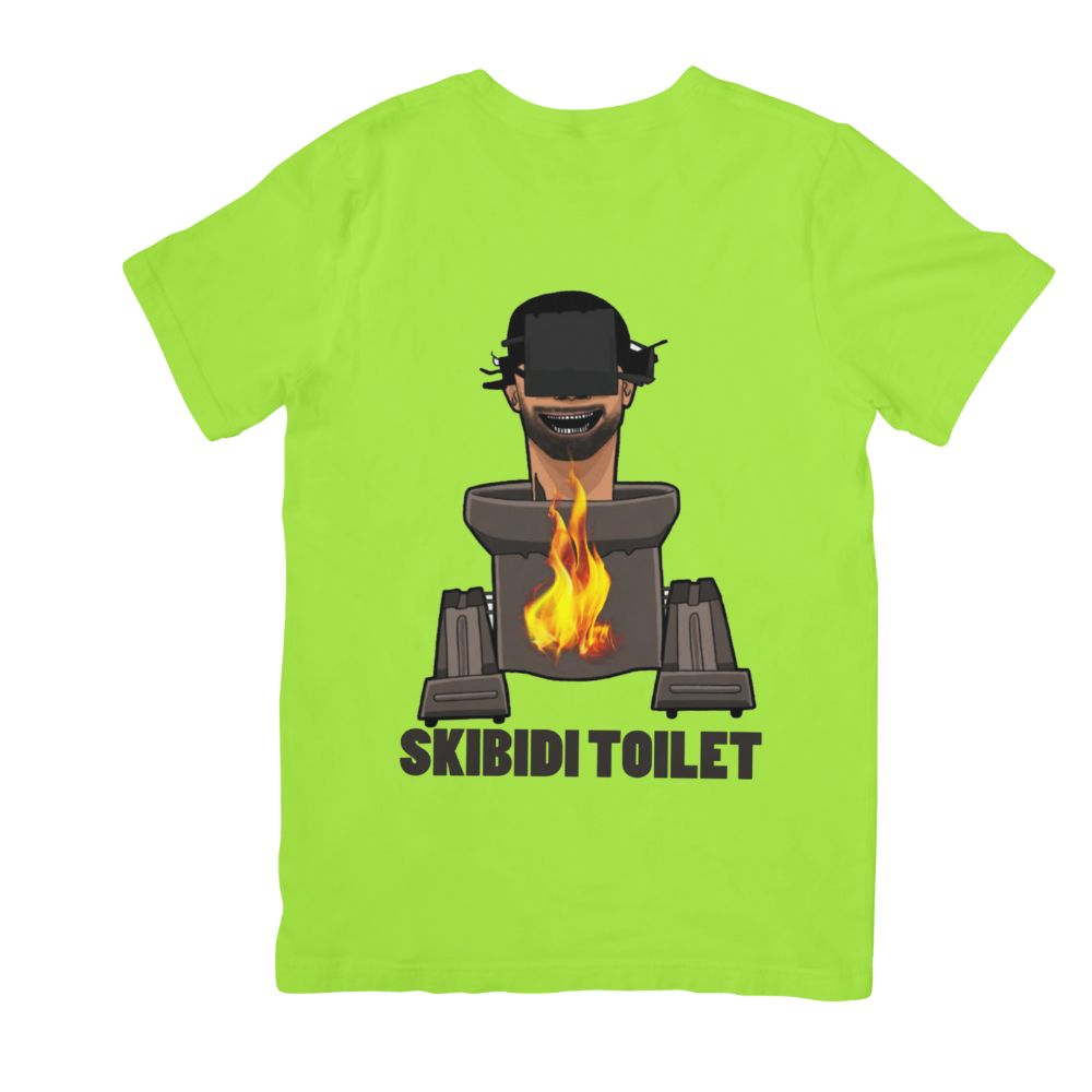 Áo thun in hình Skibidi Toilet Tập 50 Quái Vật Bồn Cầu Phiên Bản Mới dành cho bé