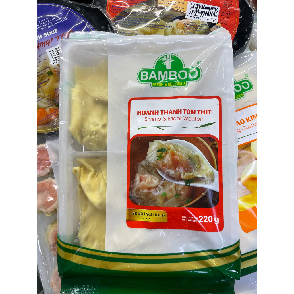 Bonzon - Hoành thánh tôm thịt Bamboo 220G