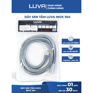 Dây Sen Tắm Inox Nóng Lạnh LUVA GK2 Inox 304 Dài 1,5m, Bảo Hành 1 Năm, Đổi Lỗi 100 Ngày, Chống Xoắn, lõi đồng