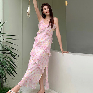 Đầm voan hoa mùa hè