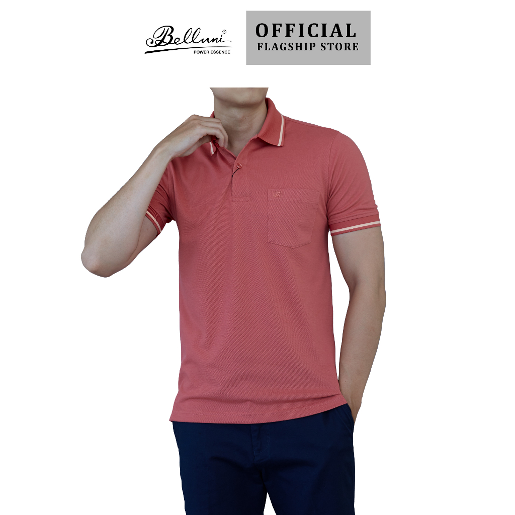 Áo Polo nam BELLUNI cao cấp thoáng khí chống tia UV - AT.PCM.BE.74.R