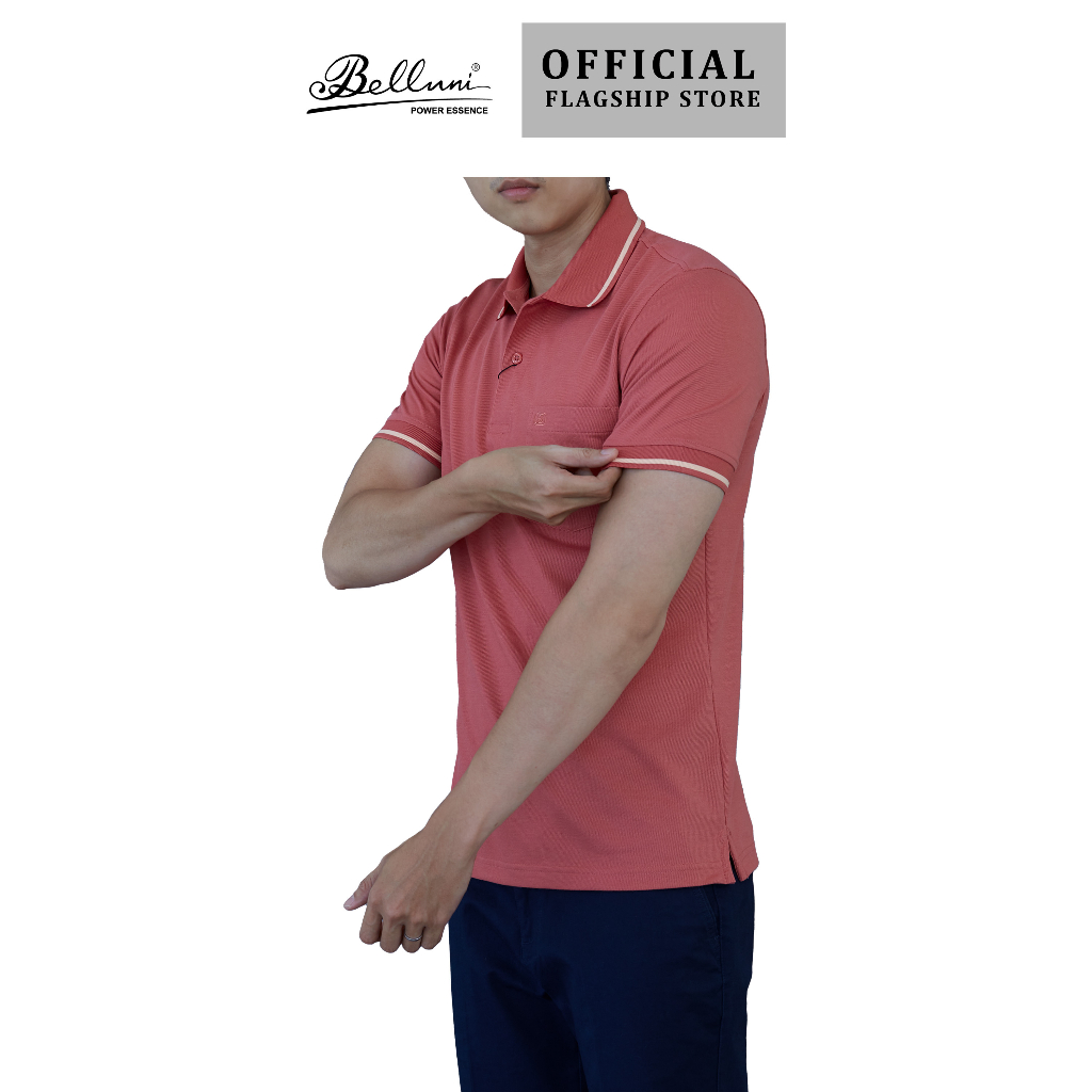 Áo Polo nam BELLUNI cao cấp thoáng khí chống tia UV - AT.PCM.BE.74.R