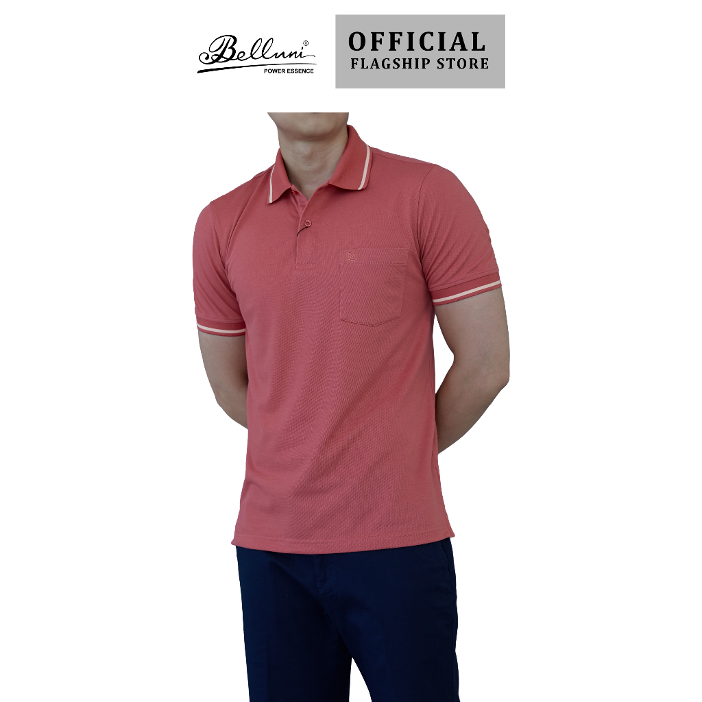 Áo Polo nam BELLUNI cao cấp thoáng khí chống tia UV - AT.PCM.BE.74.R
