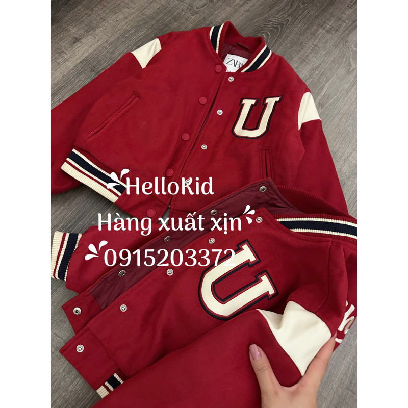 Bomber đỏ chữ new kid
