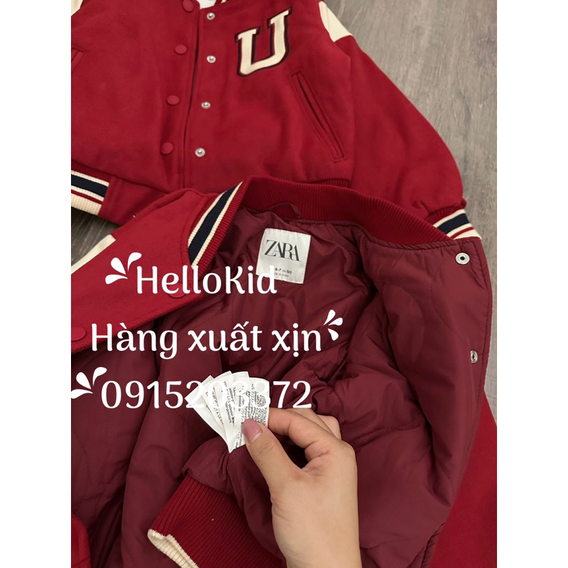 Bomber đỏ chữ new kid