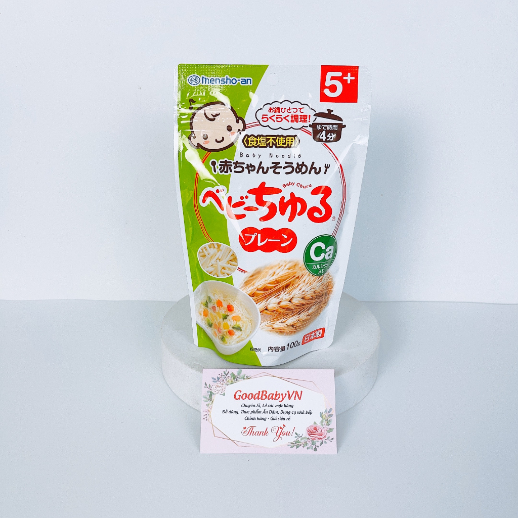 Mỳ Somen, Bún khô cho bé ăn dặm Rau củ Baby Churu Nhật Bản từ 5 tháng Goodbabyvn